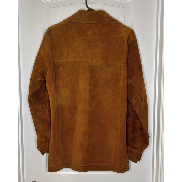 Vintage Blockbuster Cowhide Leather Shacket Jacket Unisex Med - Picture 6 of 7